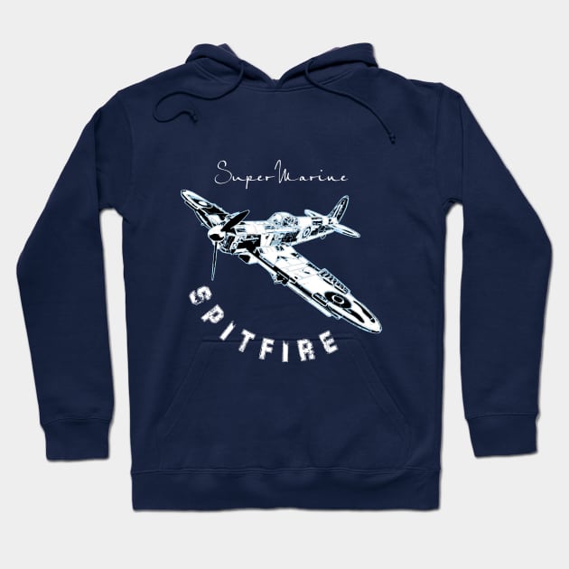 Spitfire Supermarine Hoodie by aeroloversclothing